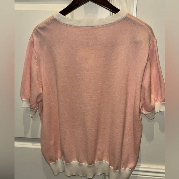 Queen of Sparkles Bride Glitter Script Short Sleeve Sweater Blouse - Picture 5 of 5